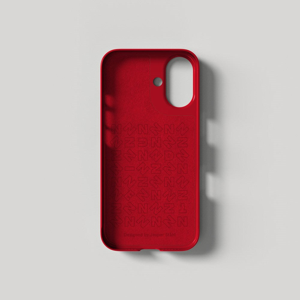 Nudient Thin Case iPhone 16 Case - MagSafe Compatible - Cherry Red Gloss