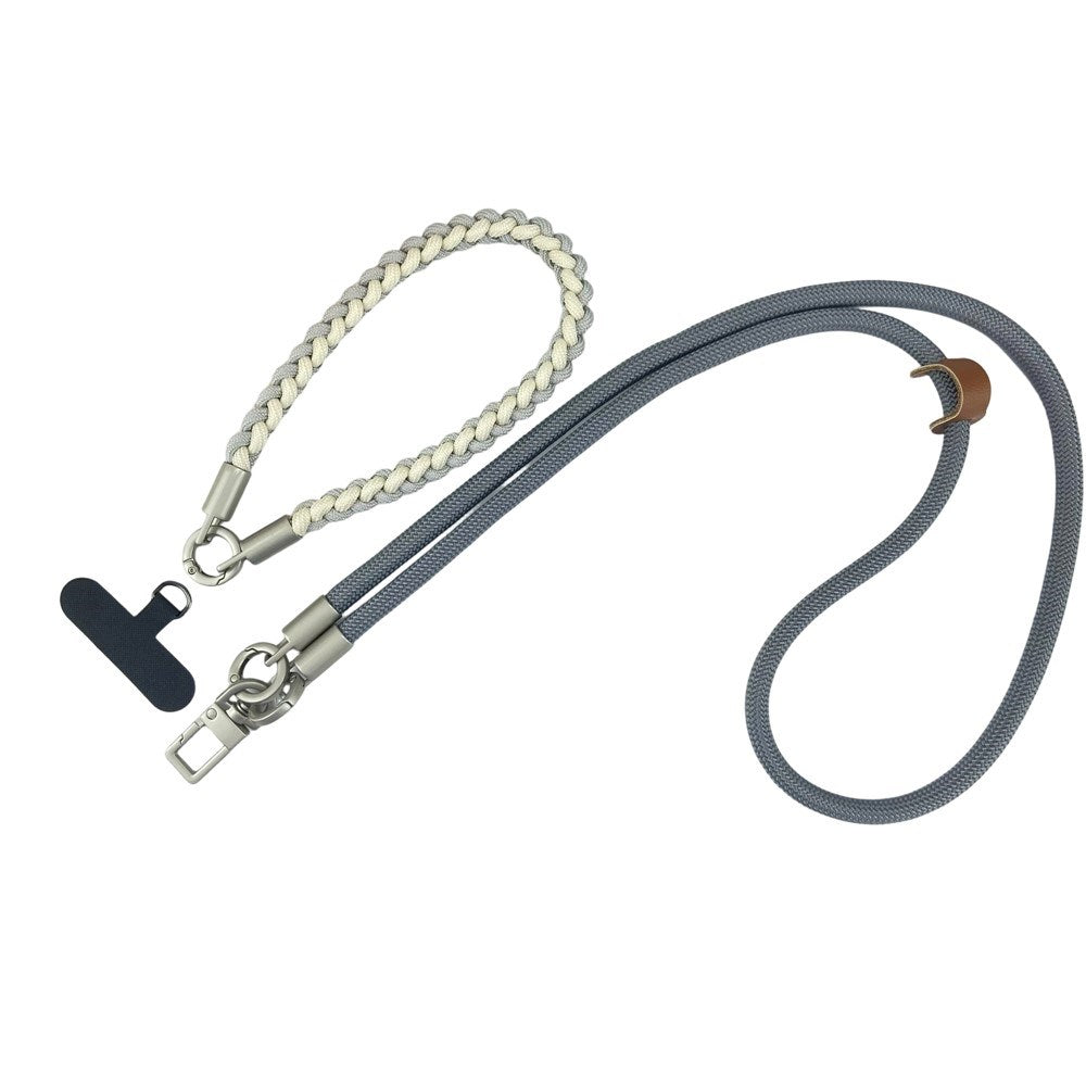 Braided 3-in-1 Mobile Strap - 90cm / 30cm - Purple
