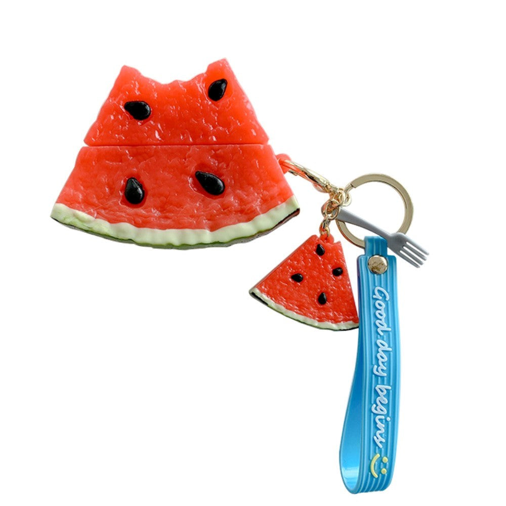 Beats Studio Buds Silicone Case w. Keyring and Carabiner - Watermelon