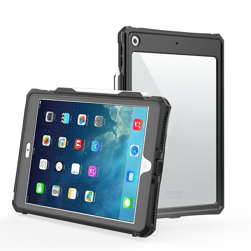 iPad 10.2" (2021 / 2020 / 2019) EIDERWOOD Waterproof Case - Black / Transparent