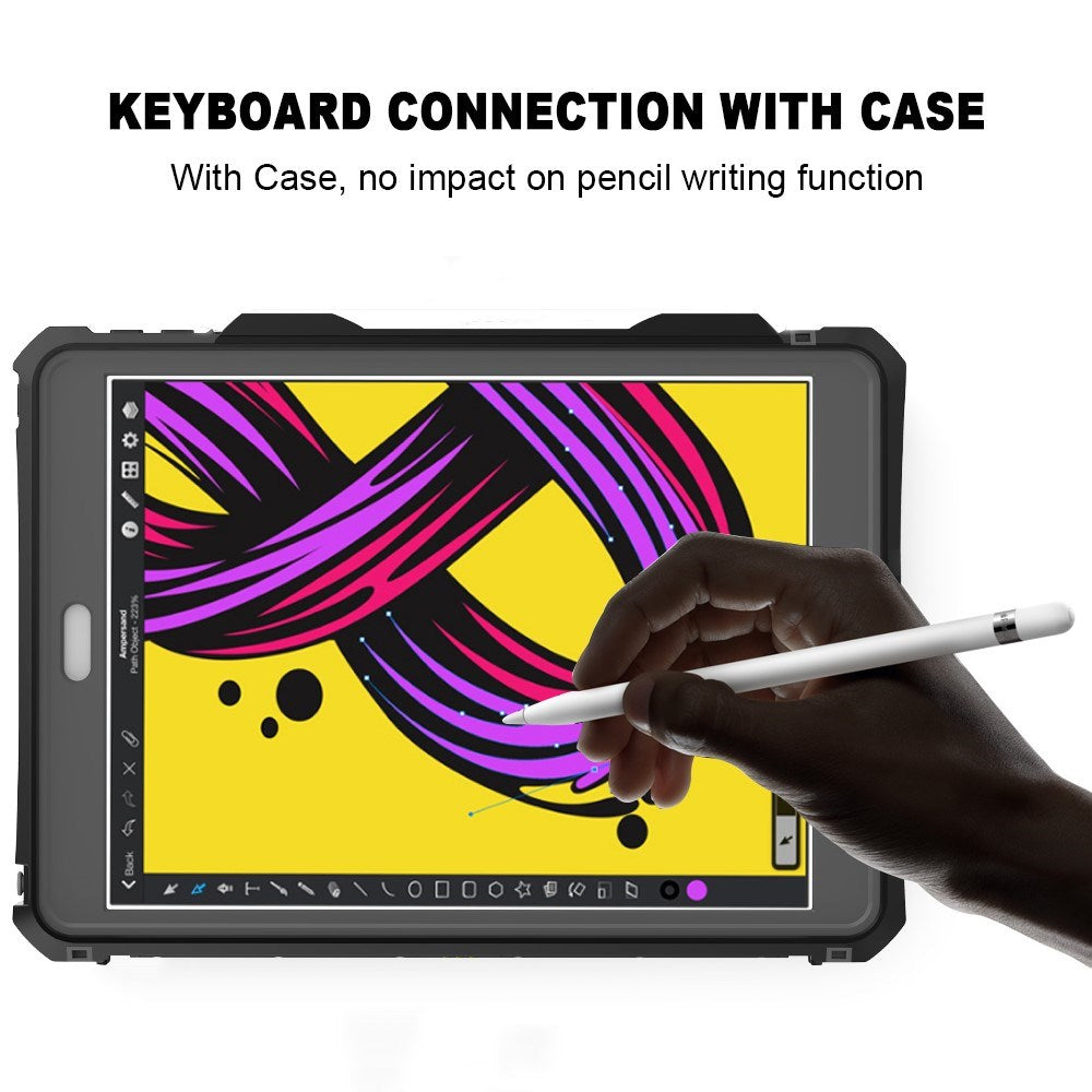 iPad 10.2" (2021 / 2020 / 2019) EIDERWOOD Waterproof Case - Black / Transparent
