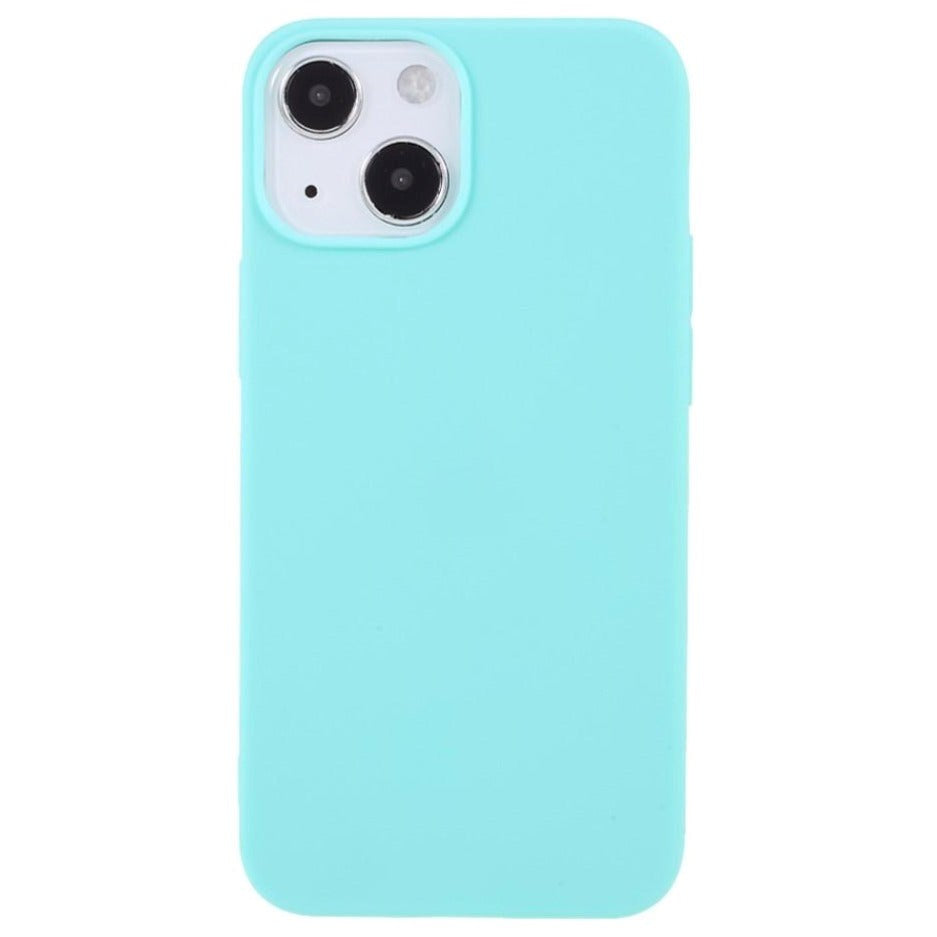 iPhone 13 Flexible TPU Plastic Back Case - Turquoise