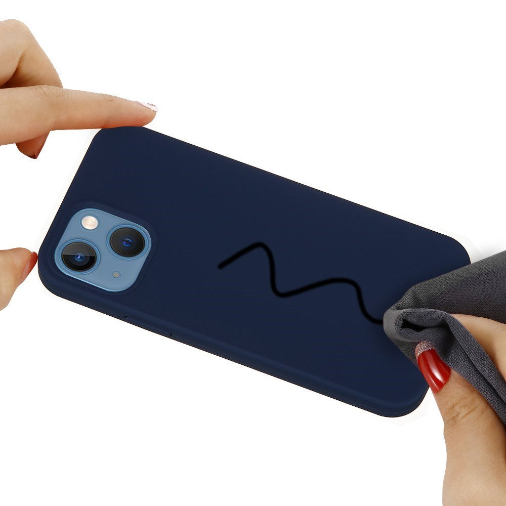 EIDERWOOD iPhone 13 Lined Silicone Case - Dark Blue