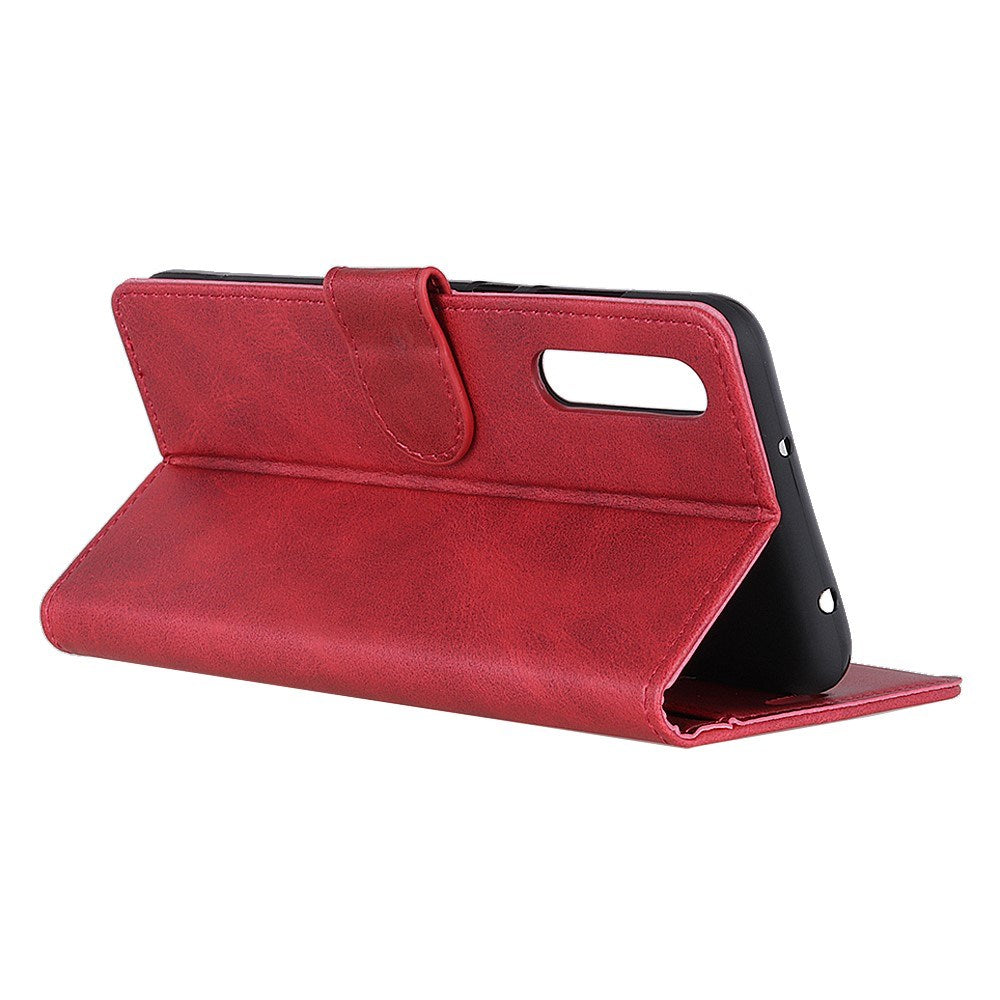 EIDERWOOD Samsung Galaxy A30s / A50 Faux Leather Flip Case with Cardholder & Stand Function - Red