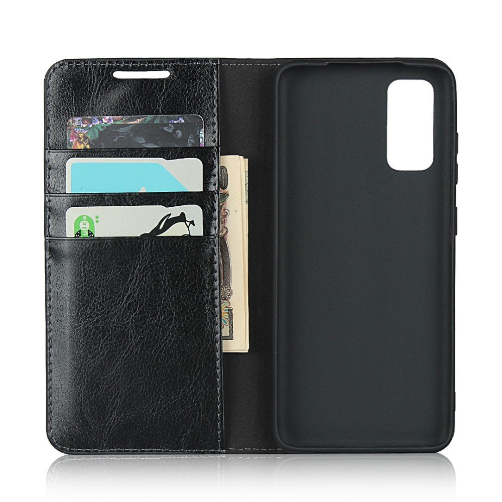 EIDERWOOD Samsung Galaxy S20 Faux Leather Flip Case with Cardholder & Stand Function - Black