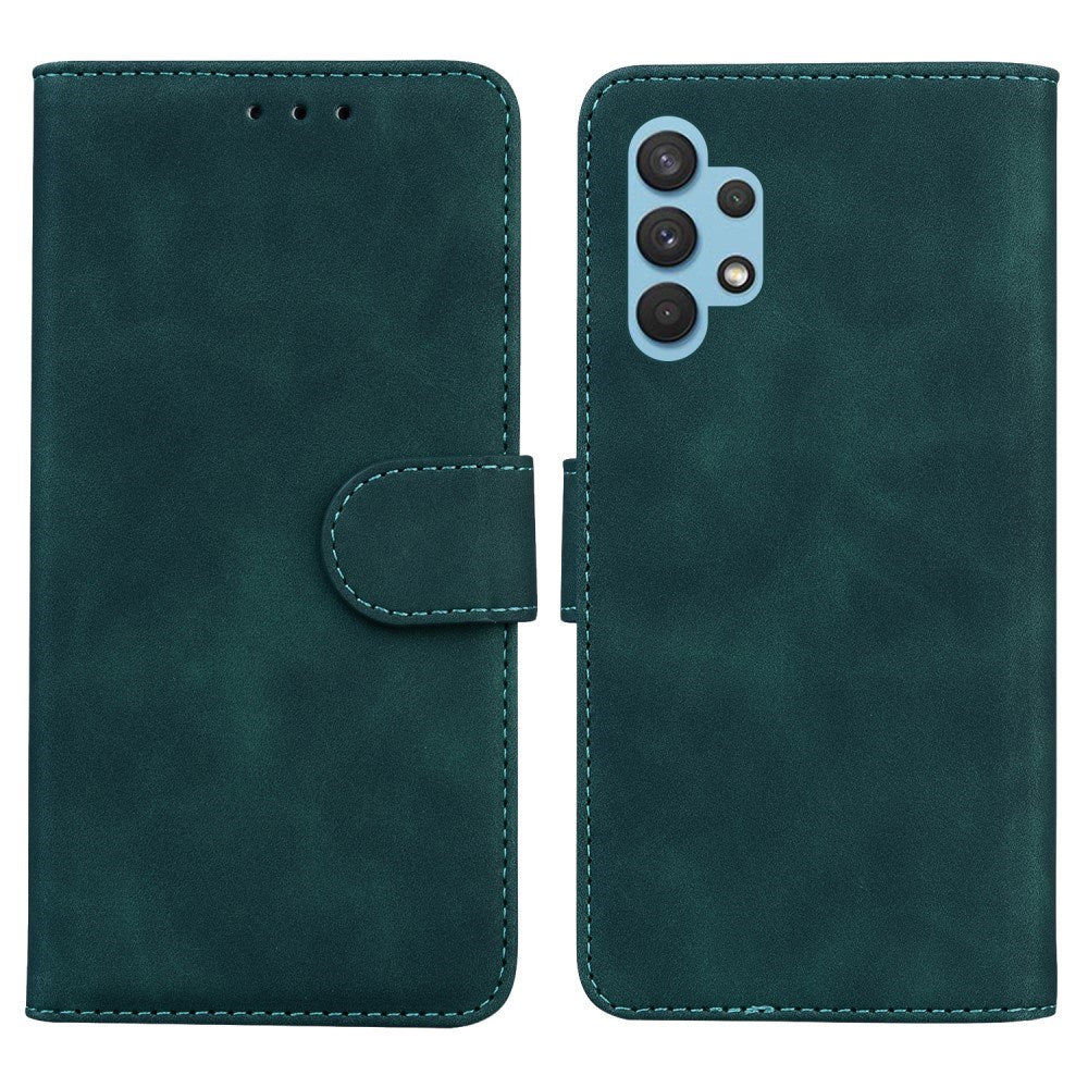 EIDERWOOD Samsung Galaxy A32 (4G) Faux Leather Flip Case with Cardholder & Stand Function - Green
