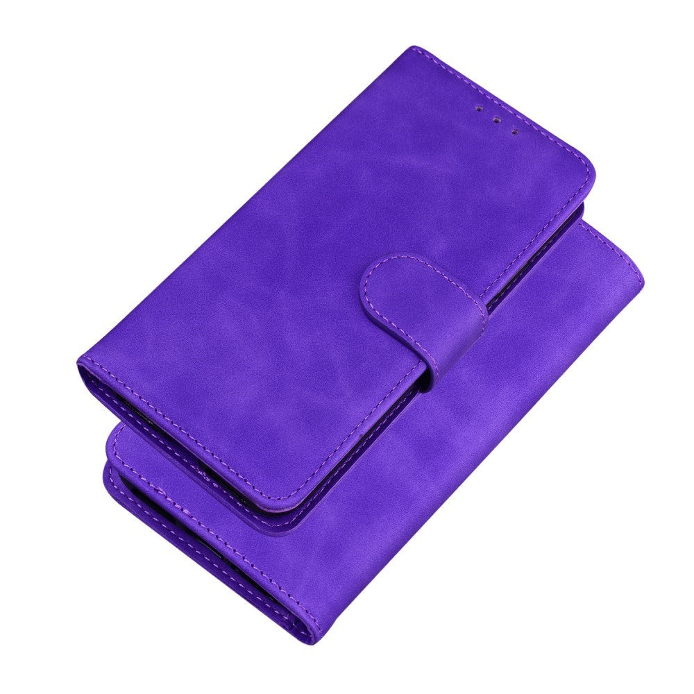 EIDERWOOD Samsung Galaxy A22 (5G) Faux Leather Flip Case with Cardholder & Stand Function - Purple