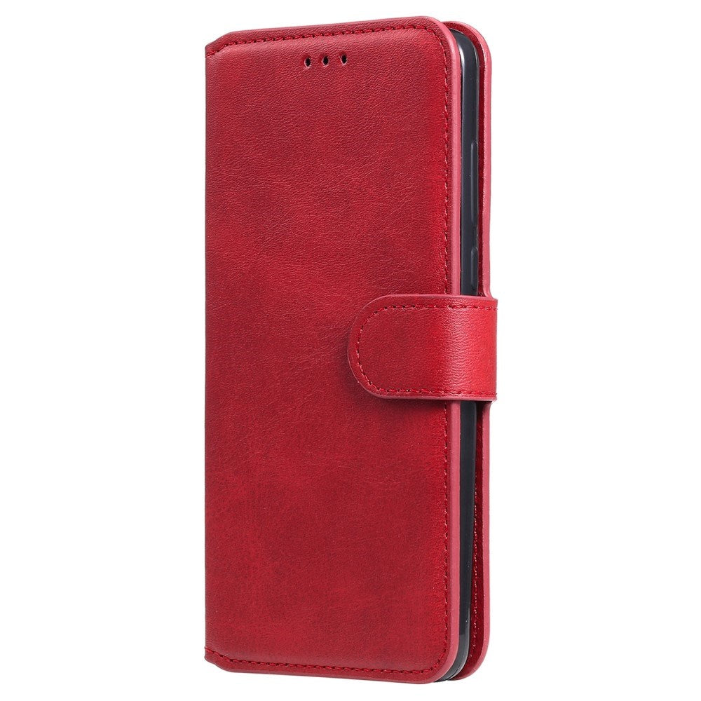 EIDERWOOD Samsung Galaxy S22+ (Plus) Faux Leather Flip Case with Cardholder & Stand Function - Red