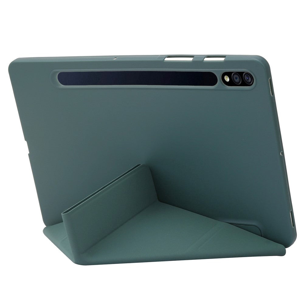 Samsung Galaxy Tab S8 Plus / S7 Plus 12.4" Leather Origami Case - Green