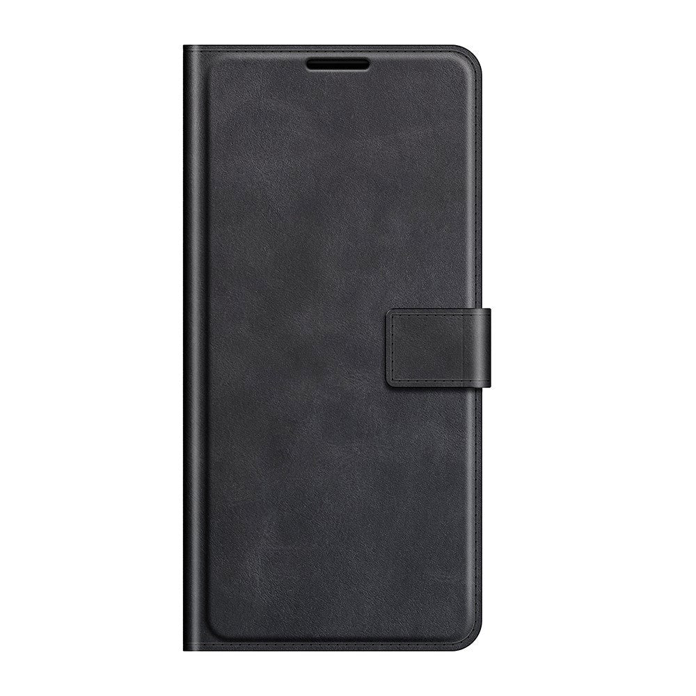 Motorola Moto G50 Leather Case w. Stand Function & Card Holder - Black