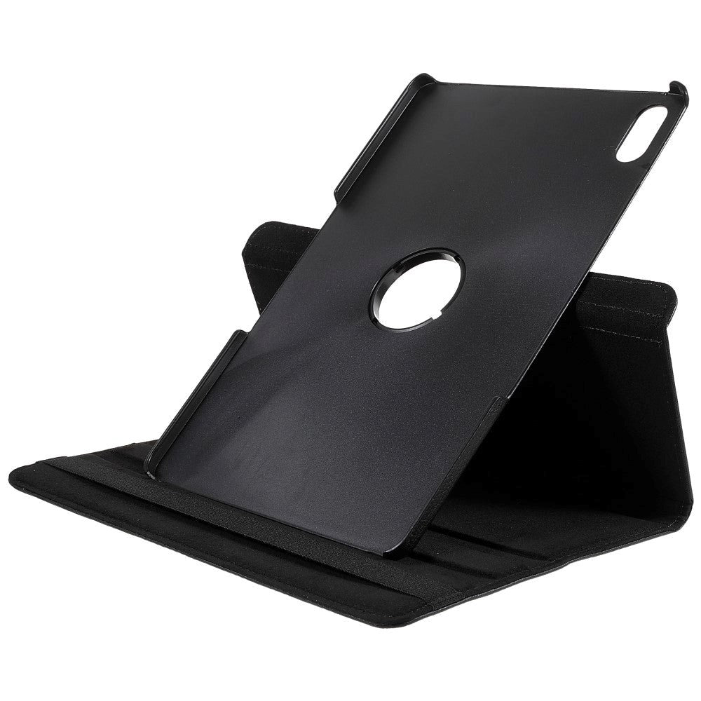 Lenovo Tab P12 Pro Leather Case w. 360 Degree Stand Function - Black