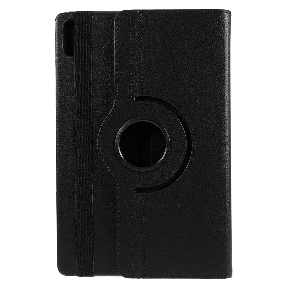 Lenovo Tab P12 Pro Leather Case w. 360 Degree Stand Function - Black
