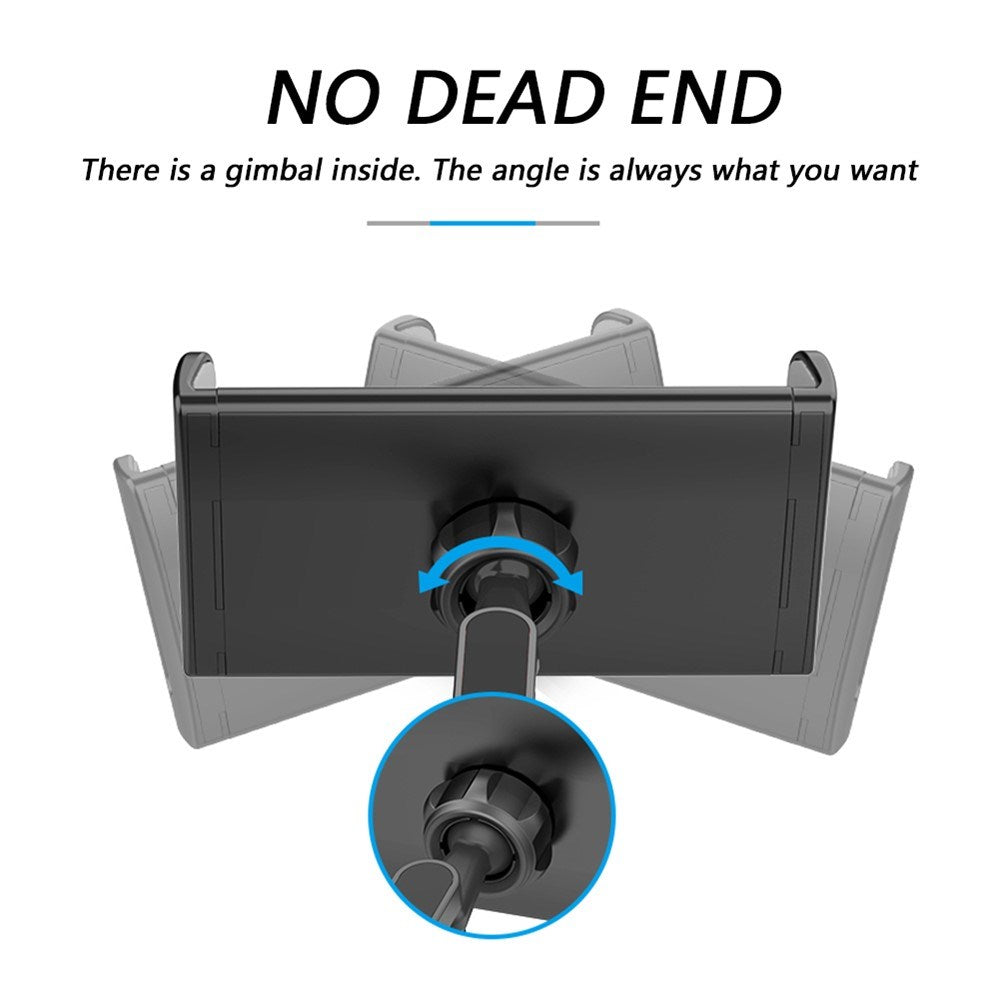 Backseat Car Mount For The Car's Headrest - Max Phone: 195mm x 100mm - Black