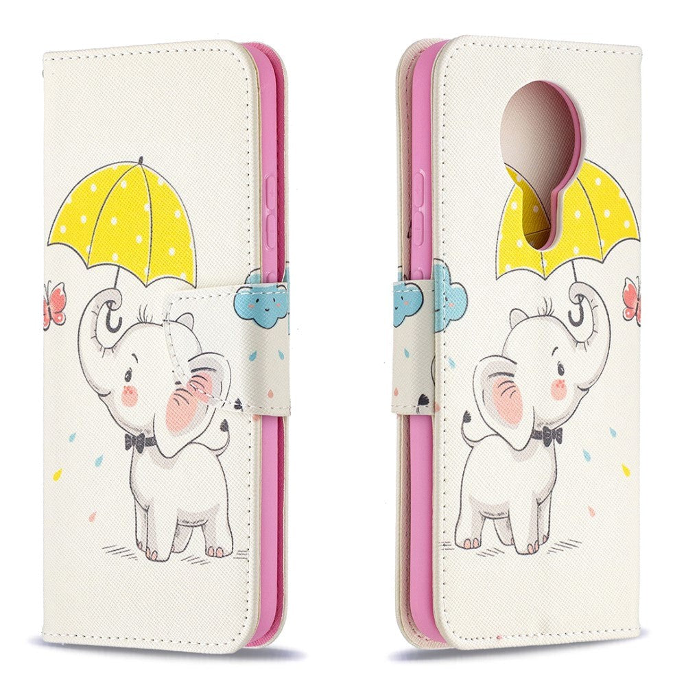Nokia 3.4 Wallet Case - Elephant with Umbrella