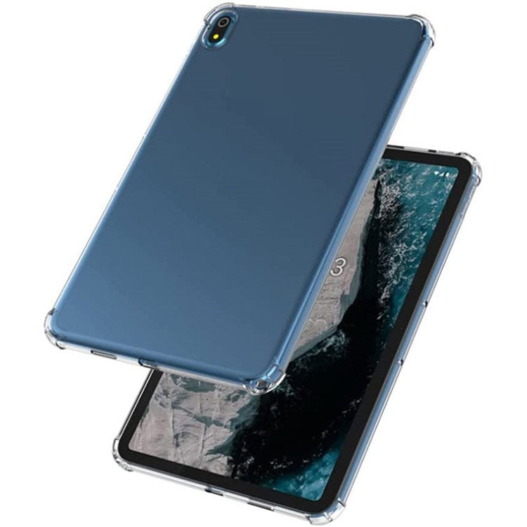 EIDERWOOD Nokia T20 Flexible Plastic Case with Shock-Absorbing Corners - Transparent