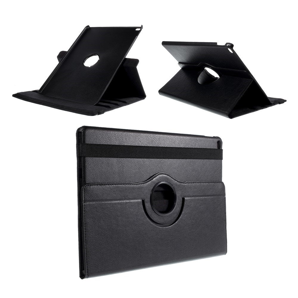 iPad Pro 12.9" (2015) EIDERWOOD Artificial Leather Flip Case with Stand Function - Black