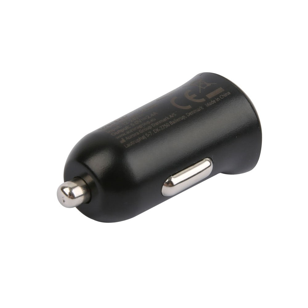 Essentials 12W Car Charger with USB-A to Lightning Cable - 1m - Black