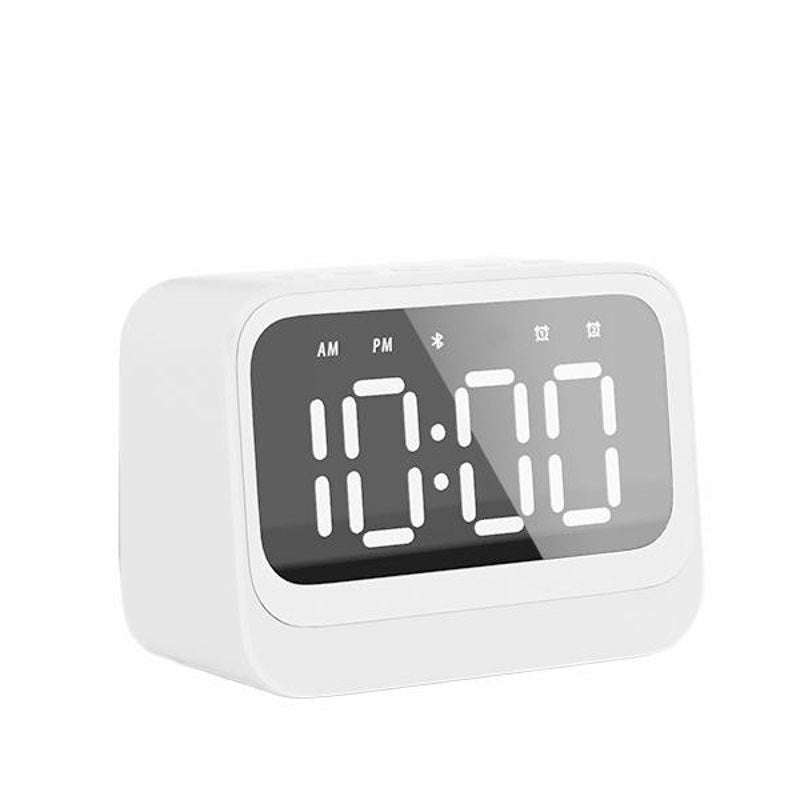 Denver EC-54W Digital Clock with Speaker - White