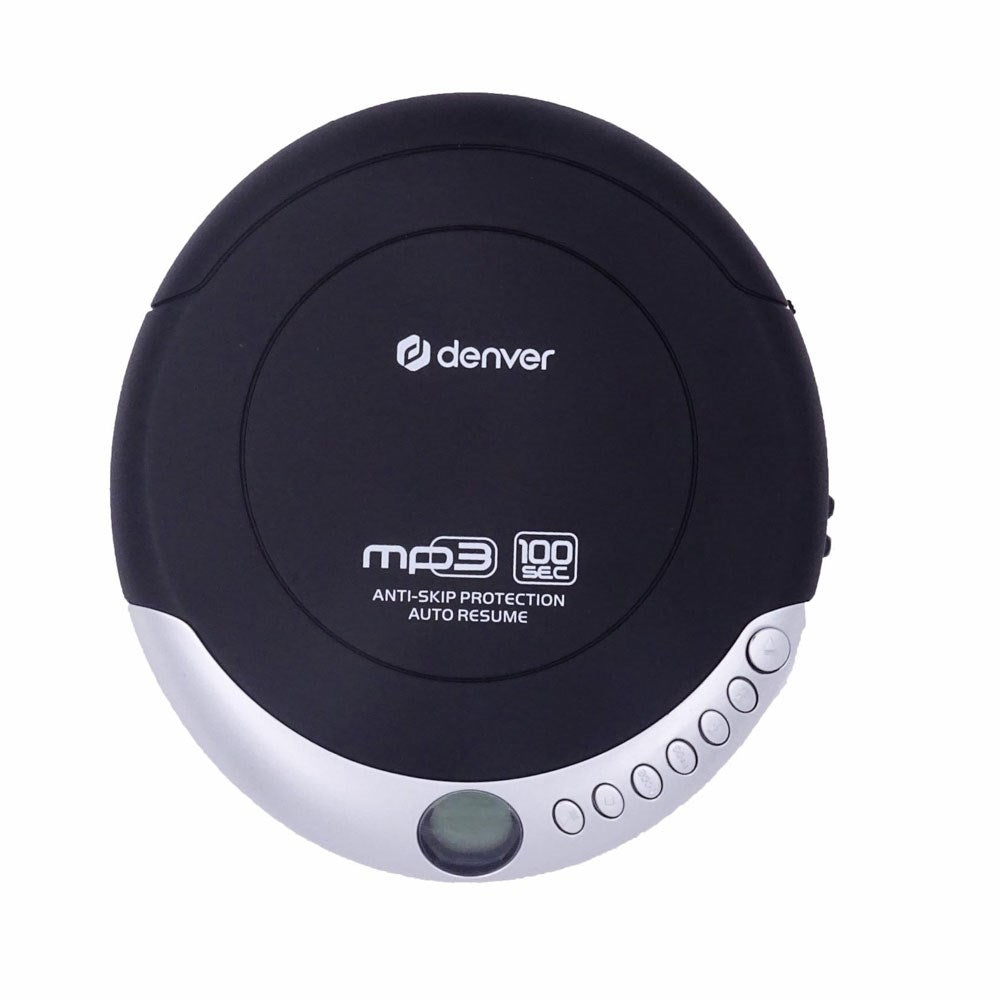 Denver DMP-391 Portable CD Player with Resume Function & Headphones - Black