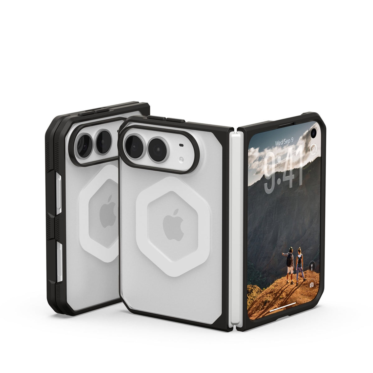 iPhone Duo UAG Mouve Case - MagSafe Compatible - Transparent / Black