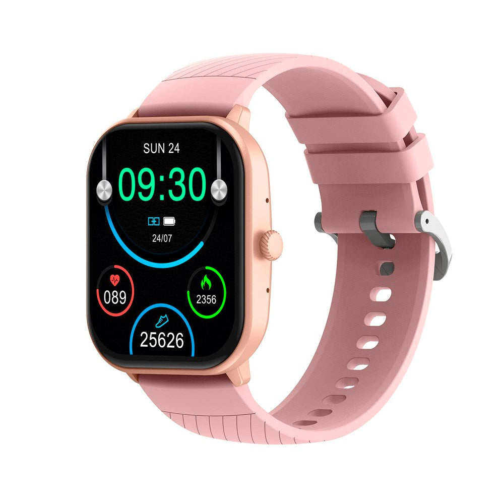 Denver SWC-187 Bluetooth Smartwatch with Health Tracking & Voice Control - Pink