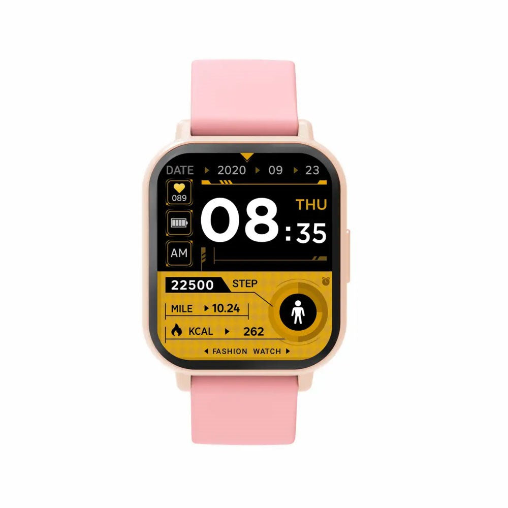 Denver SWC-176RO Smartwatch with Sleep and Fitness Tracker - Silicone Strap - Pink