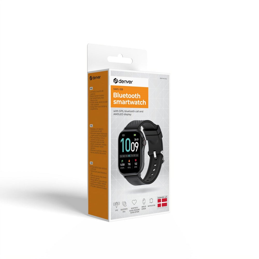 Denver SWG-159B Smartwatch for Sports – Black