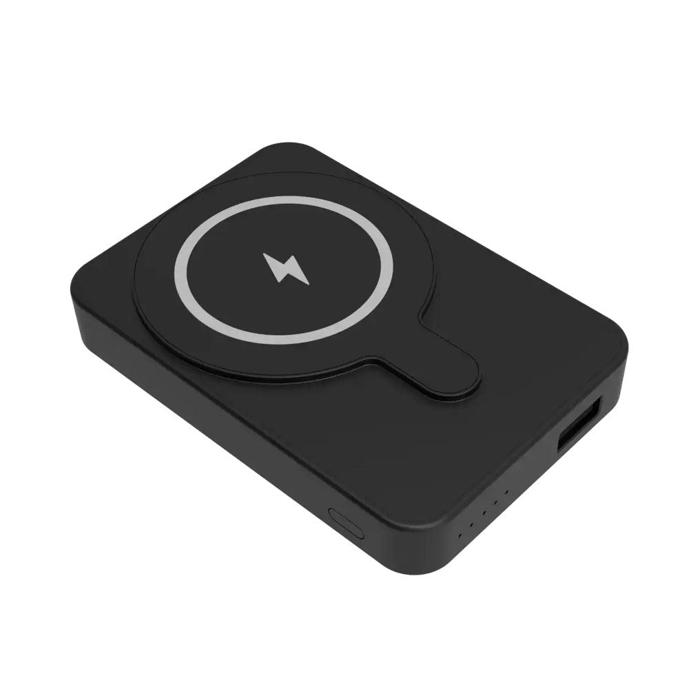 Denver PBW-5000B Magnetic 5000mAh PowerBank with Kickstand - MagSafe Compatible - Black