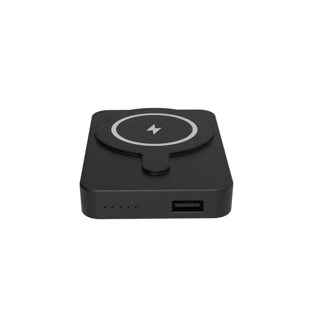 Denver PBW-5000B Magnetic 5000mAh PowerBank with Kickstand - MagSafe Compatible - Black