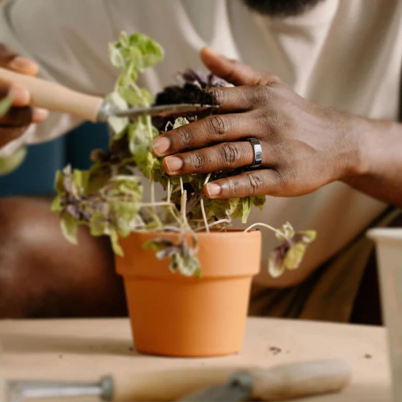 RingConn Gen 2 Smart Ring - Size 14 - Matte Black