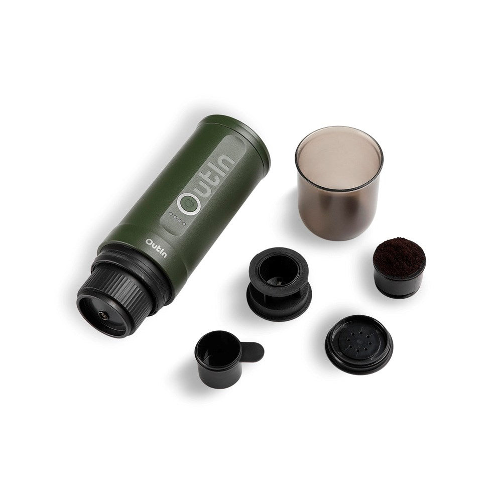 OutIn Nano Portable Espresso Machine - Forest Green