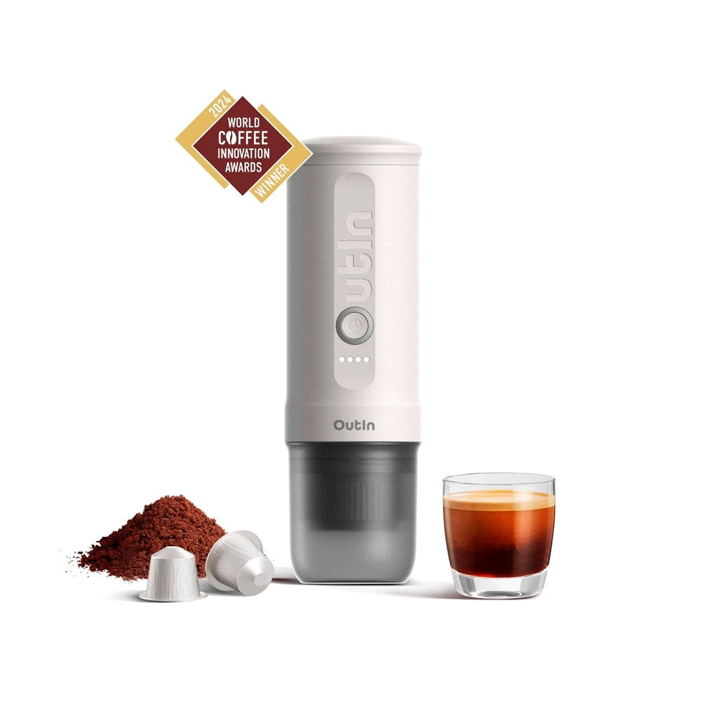 OutIn Nano Portable Espresso Machine - Pearl White