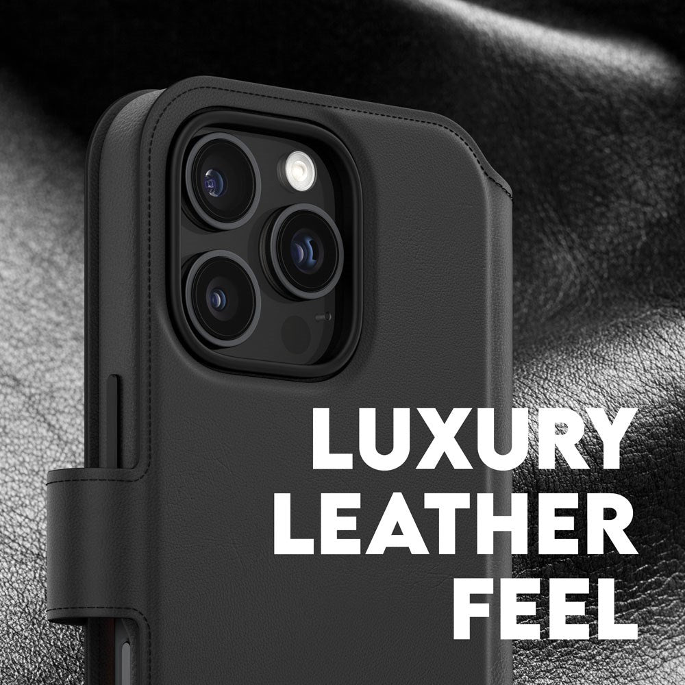 CARE by PanzerGlass iPhone 16 Pro Feature Tango 2-in-1 Flip Case with Wallet - Black