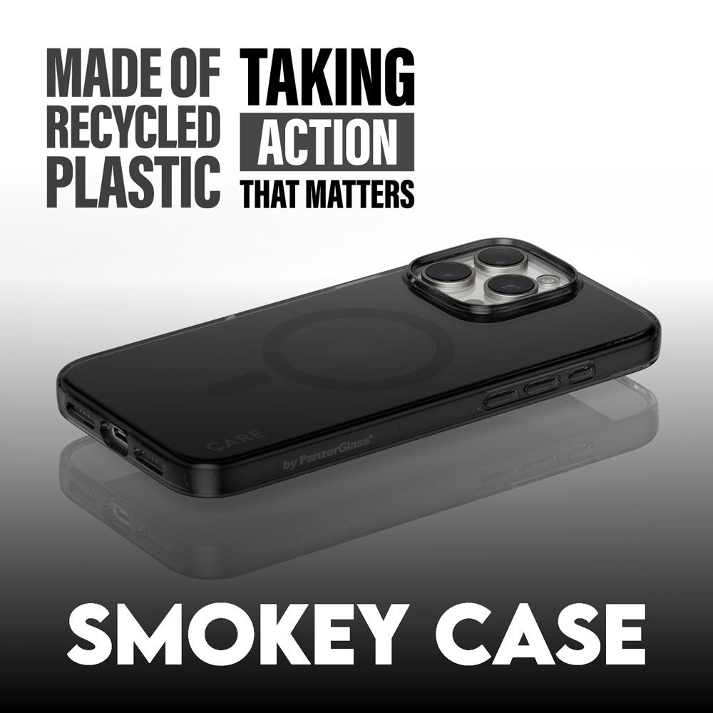 CARE by PanzerGlass iPhone 16 Pro Max FLAGSHIP Urban Combat Case - MagSafe Compatible - Smokey / Black