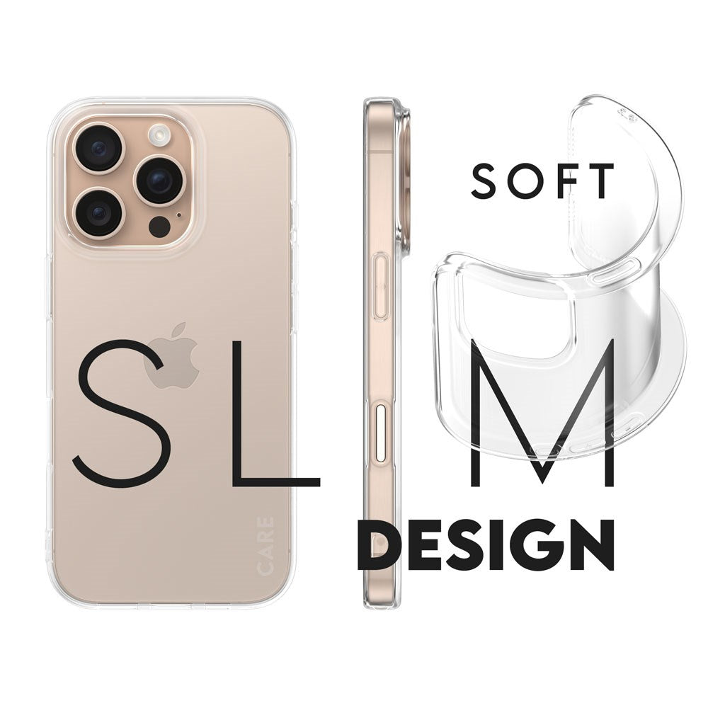 CARE by PanzerGlass iPhone 16 Pro FASHION X-Ray Soft Basic Case - Transparent