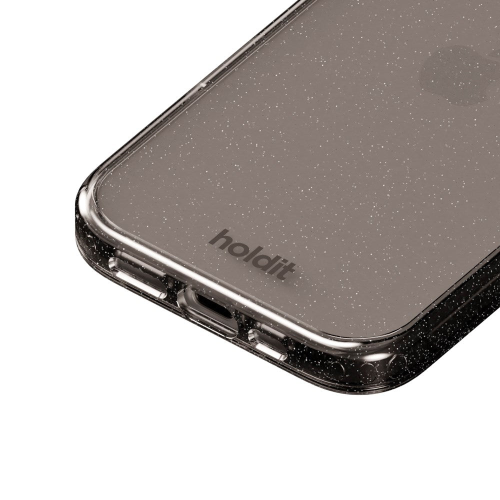 Holdit iPhone 16 Glitter Case - Black