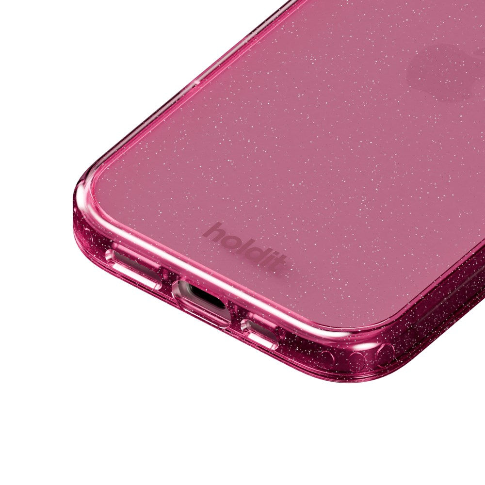 Holdit iPhone 16 Glitter Case - Pink