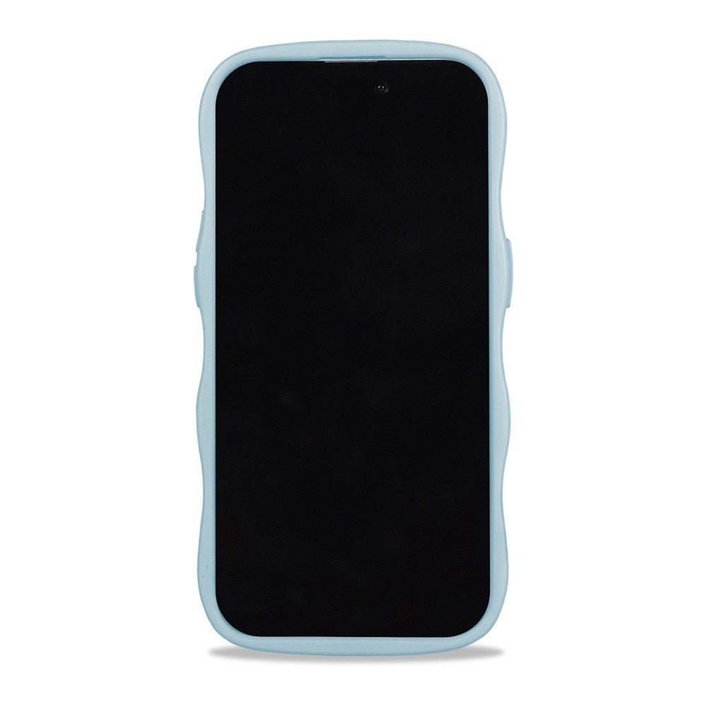 Holdit iPhone 12 / 12 Pro Wavy Case - Mineral Blue / Transparent