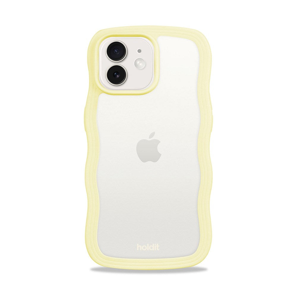 Holdit iPhone 12 / 12 Pro Wavy Case - Lemonade / Transparent