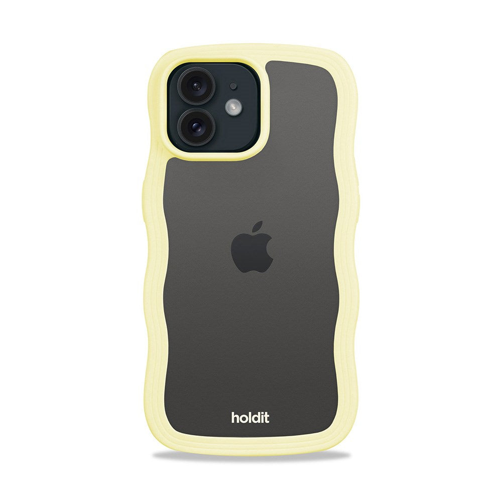Holdit iPhone 12 / 12 Pro Wavy Case - Lemonade / Transparent