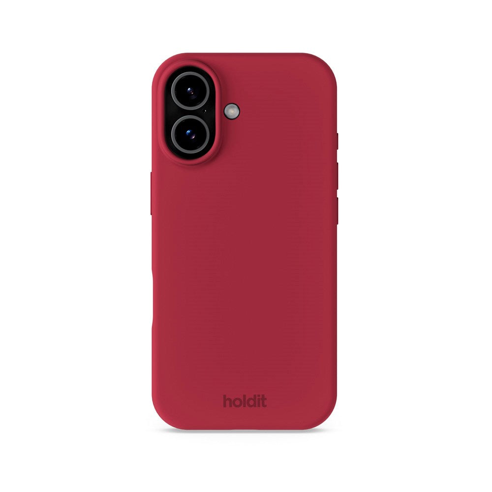 Holdit iPhone 17 Soft Touch Silicone Case - Red Velvet