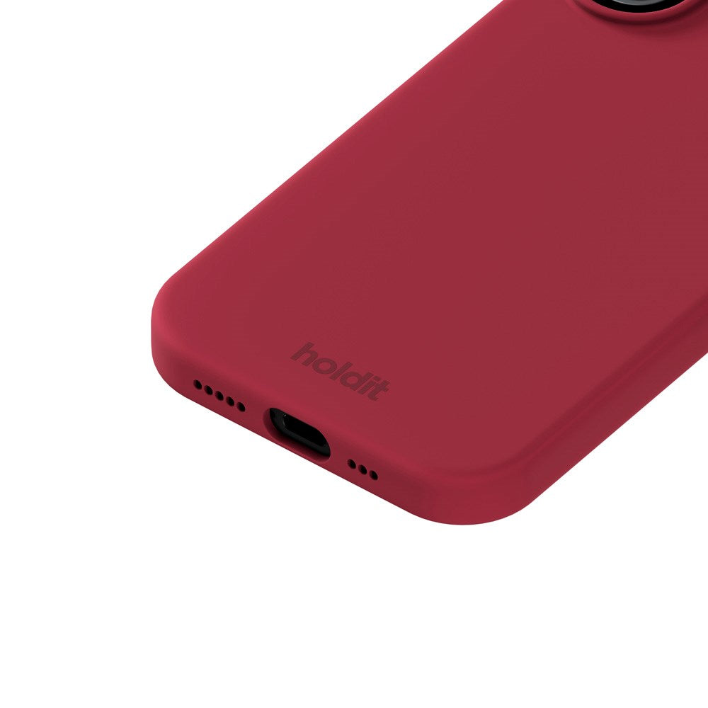 Holdit iPhone 17 Soft Touch Silicone Case - Red Velvet