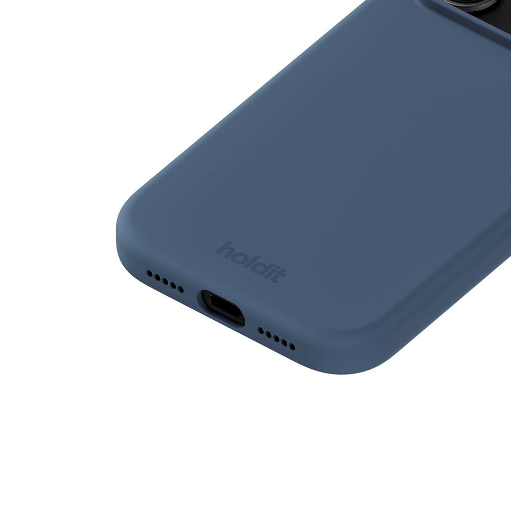 Holdit iPhone 17 Pro Soft Touch Silicone Case - Pacific Blue