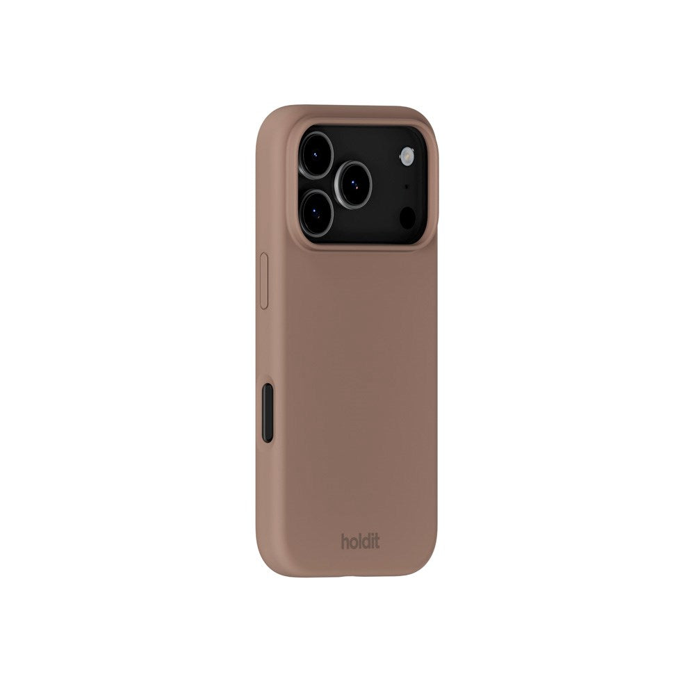 Holdit iPhone 17 Pro Max Soft Touch Silicone Case - Mocha Brown