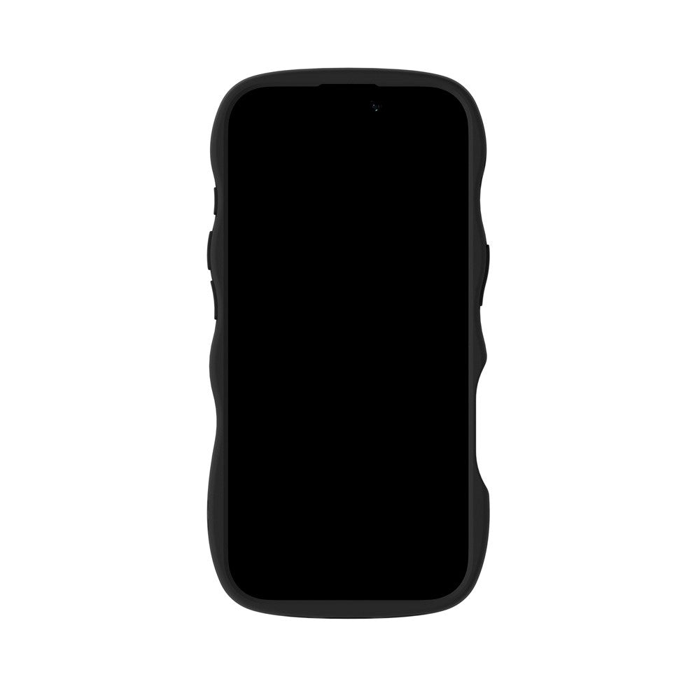 Holdit iPhone 17 Wavy Case - Black / Transparent