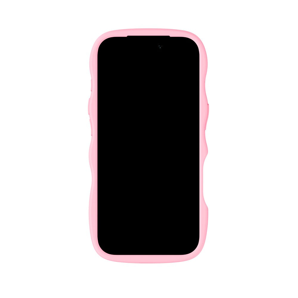 Holdit iPhone 17 Pro Wavy Case - Pink / Transparent