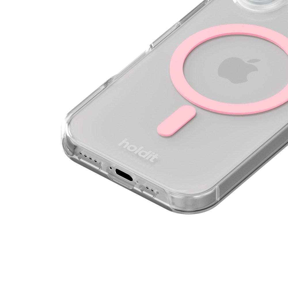 Holdit iPhone 17 MagSafe Case - Transparent / Pink
