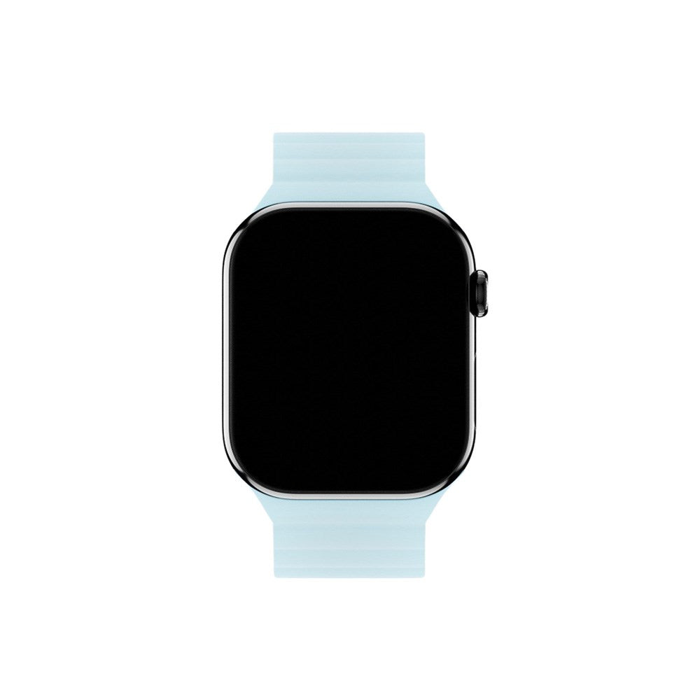Apple Watch (38/40/SE/41/42mm) Holdit Silicone Magnet Watch Strap - Grey / Blue