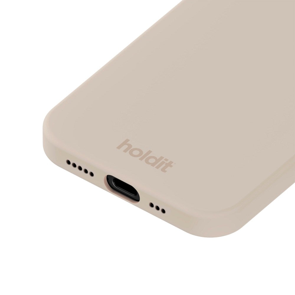Holdit iPhone 16e Soft Touch Silicone Case - Light Beige