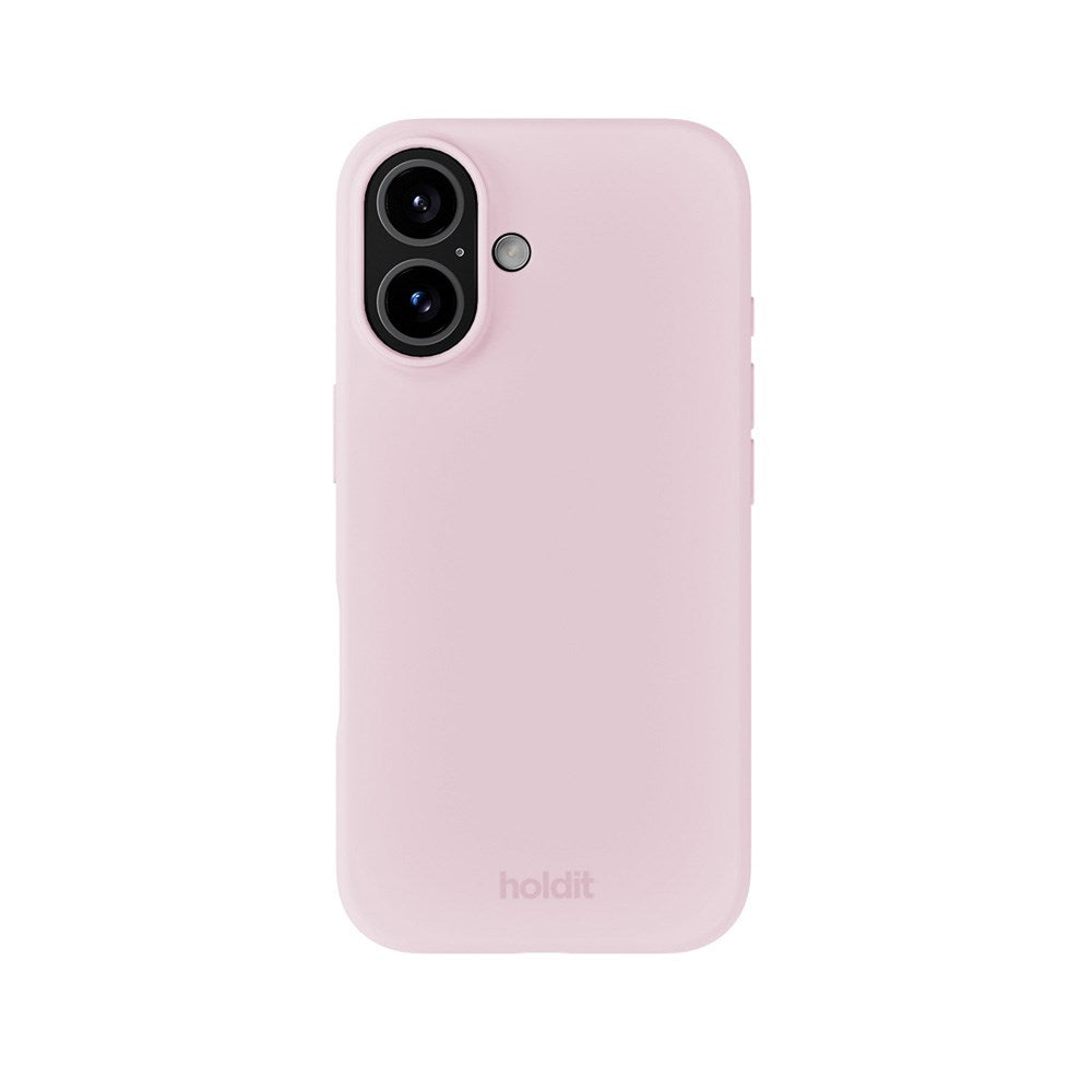 Holdit iPhone 16 Soft Touch Silikone Case - Pale Pink